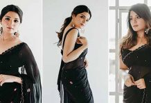 வல்லினம் மெல்லினம் இடையினத்தை காண்பித்து ரசிகர்களின் அப்லாஸை அள்ளும் ஆத்மிகா : Transparent saree லுக் செம!!