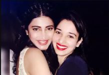 நடிகை ஸ்ருதி ஹாசனை கட்டிபிடித்தபடி நடிகை தமன்னா..!