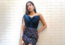 மிக இறுக்கமான உடையில் இளம் நடிகை ஜான்வி கபூர் கொடுத்த போஸ், லைக்ஸ்களை அள்ளும் பதிவு!!