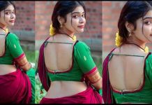 புடவையை விளக்கி பட்டாசை கையில் பிடித்தபடி தர்ஷா குப்தா கொடுத்த போஸ் – வைரல் புகைப்படங்கள் !