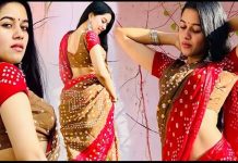 மேலாடையை கழட்டி கவர்ச்சி போஸ் கொடுத்த மிருணாளினி ரவி..!