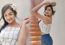 சின்ன பொண்ணு நான்.. செந்தூரப்பூ நான்.. கருப்பு நிற மாடர்ன் ஆடையில் கவர்ச்சி காட்டிய ரவீணா தாஹா!!