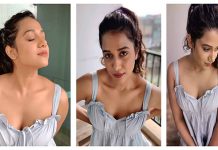 வெறும் வெள்ளை சட்டை மட்டும் அணிந்து தனது முன்னழகு, தொடையழகு என கண்ணாபின்னா கவர்ச்சி காட்டிய ஷில்பா மஞ்சுநாத்!!