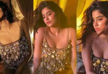 பிதிங்கி வழியிது அழகு… டைட்டான ஜாக்கெட்டில் முன்னழகை எடுப்பாக காட்டிய ஜான்வி கபூர்!!