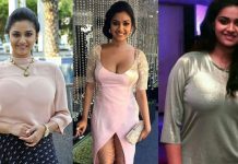 முன்னழகை நச்சுன்னு காட்டி ரசிகர்களை சுண்டி இழுக்கும் கீர்த்தி சுரேஷ்!!