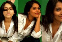 உள்ளாடை தெரியும் அளவுக்கு ஓப்பனாக போஸ் கொடுத்த ராஷ்மி கவுதம்!!