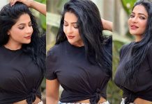 முன்னழகை காட்டி ரசிகர்களை அசர வைத்த ரேஷ்மா பசுப்புலேட்டி!!