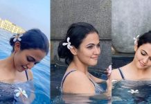 மல்லுவாக மாறி கவர்ச்சி போஸ் கொடுத்த அபர்ணா தாஸ்!!