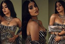 உள்ளாடை இல்லாமல் போஸ் கொடுத்த ஜான்வி கபூர்… ஷோக்கான ரசிகர்கள்!!