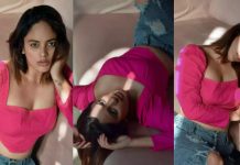 லோ ஆங்கிளில் கவர்ச்சி போஸ் கொடுத்து ரசிகர்களை திணறடித்த நந்திதா!!