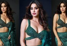 ப்ப்பா செம.. கவர்ச்சி போஸ் கொடுத்த ஜான்வி கபூரின் ஹாட் போட்டோஸ்!!