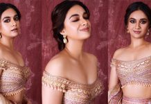 அரை ஜாக்கெட்டில் அப்படியே காட்டி இளசுகளை சூடாக்கிய கீர்த்தி சுரேஷ்!!