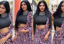 சேலையில் சகலத்தையும் காட்டி திக்குமுக்காட செய்த ரேஷ்மா!!