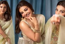 முன்னழகை காட்டி ரசிகர்களை கிறங்கடித்த காஜல் அகர்வால் ஹாட் போட்டோஸ்!!