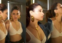 முண்டா பனியனில் மேலாடையை ஓப்பனாக விட்டு முழுசா காட்டும் தமன்னா!!