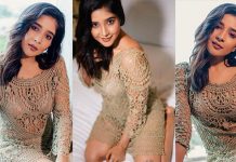 உள்ள போட்டது வெளிய அப்பட்டமாக தெரிய படு மோசமான கவர்ச்சி போஸ் கொடுத்த சாக்ஷி அகர்வால்!!