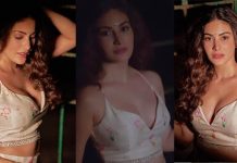 நீச்சல் உடையில் எல்லைமீறிய போஸ் கொடுத்த அமைரா தஸ்தூர்!!