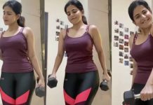 கவர்ச்சி உடையில் உஷ்ணத்தை கூட்டிய ஐஸ்வர்யா மேனன் ஹாட் போட்டோஸ்!!