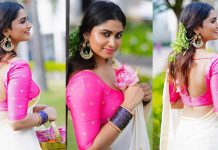 புடவையில் ஒரு சைட காட்டி இளசுகளை திக்குமுக்காட செய்த ஷிவானி!!