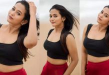 அந்த இடத்தை அப்பட்டமாக காட்டி இளசுகளை திக்குமுக்காட செய்த காவ்யா அறிவுமணி!!