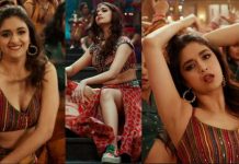 கவர்ச்சி போஸ் கொடுத்து ரசிகர்களை வாய்ப்பிளக்க வைத்த நடிகை கீர்த்தி சுரேஷ்!!