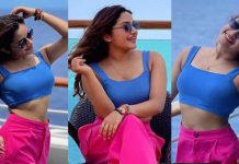 அரை டவுசர்ல நச்சுனு போஸ் கொடுத்து ரசிகர்களை திணறடித்த ரவீனா தாஹா!!