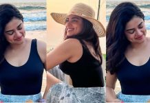 பாத்ததும் பக்குனு வேர்த்து போச்சு.. சித்தி இத்னானியின் மார்க்கமான போஸ்!!