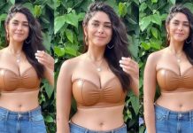 ப்பா இந்தக் கட்டைல கட்டிலே செய்யலாம் போல இருக்கே… மிருணாள் தாக்கூரின் ஹாட் கிளிக்ஸ்!!