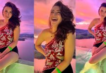 கவர்ச்சியான உடையில் நீச்சல் குளத்தில் ஆட்டம் போட்ட ஹன்சிகா.. திருமணத்திற்கு பின்பும் இப்படியா!!