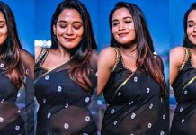 இடையை காட்டி இளசுகளை சொக்க வைத்த காவ்யா அறிவுமணி!!