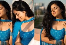 சட்டை பட்டனை கழட்டிவிட்டு படு கவர்ச்சியாக போஸ் கொடுத்த சித்தி இத்னானி!!