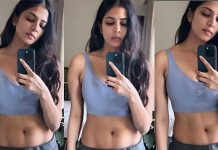 அந்த இடத்தை காட்டி செம கவர்ச்சி போஸ் கொடுத்த மாளவிகா மோகனன்!!