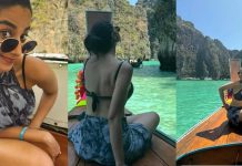 டைட்டான பனியனில் முன்னழகு எடுப்பா தெரிய போஸ் கொடுத்த மீனாட்சி சௌத்ரி!!