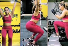 ஜிம் ஒர்க்கவுட்டில் முகம் சுளிக்க வைக்கும் ஆடையில் ஐஸ்வர்யா!!