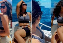 குட்டியூண்டு நீச்சல் உடையில் போஸ் கொடுத்த அனிகா!!