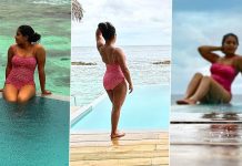 நீச்சல் உடையில் எல்லை மீறும் கௌரி கிஷன்.. இதுவரை இல்லாத அளவிற்கு கவர்ச்சி!!