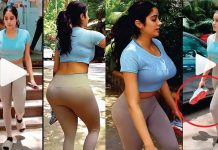 கட்டழகை காட்டி செம போஸ் கொடுத்த ஜான்வி கபூர்!!