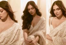 சேலையில் ஒரு பக்கத்தை இறக்கி காட்டி செம சூடான போஸ் கொடுத்த மாளவிகா மோகனன்!!