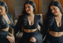 டைட்டான ஜிம் உடையில் ஹாட் போஸ் கொடுத்த நடிகை ரித்திகா!!