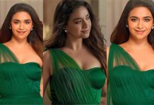 டைட்டான ட்ரஸ்ஸில் முன்னழகு தெரிய சுத்தி சுத்தி காட்டிய கீர்த்தி சுரேஷ்!!