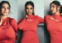 முட்டிட்டு நிக்கும் அழகை காட்டி இளசுகளை கடுப்பேத்திய மீனாட்சி சௌத்ரி!!