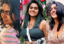 தொடையை அதுவரைக் காட்டும் மினி ஸ்கர்ட் உடையில் சூடான போஸ் கொடுத்த நிமிஷா சஜயன்!!