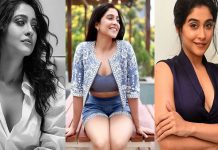 மல்லாக்க படுத்து சூடான போஸ் கொடுத்து பகீர் கிளப்பும் ரெஜினா!!