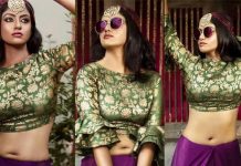 இடையழகை காட்டி சூடான போஸ் கொடுத்த பாரதி கண்ணம்மா ரோஷினி!!