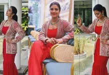 டைட்டான உடையில் முன்னழகை காட்டி புகைப்படங்களை வெளியிட்ட ஐஸ்வர்யா ராஜேஷ்!!