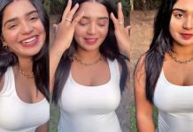 தொடை தெரிய போஸ் கொடுத்து ரசிகர்களை சூடேற்றிய கௌரி கிஷன்!!