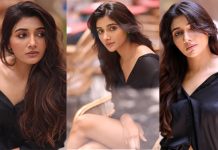 ஆடையை கீழ இறக்கிவிட்டு பார்வையால் ரசிகர்களை மயக்கும் மிர்ணா மேனன்!!