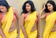 சேலையில் கொலுக்மொலுக் அழகை காட்டி படு கவர்ச்சியான போஸ் கொடுத்த பூனம் பஜ்வா!!