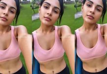 ஜிம் உடையில் ஹாட் புகைப்படத்தை வெளியிட்ட சம்யுக்தா மேனன்!!