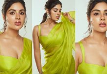 ட்ரான்ஸ்பரண்ட் புடவையில் அந்த அழகை காட்டி கிக் ஏத்தும் சம்யுக்தா மேனன்!!